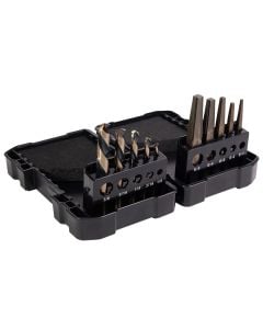 10pc KnKut Left Hand Screw Machine Drill & Square Extractor Set