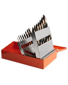KnKut 15 Piece Jobber Length Step Point Drill Bit Set 1/16"-1/2" by 32nds