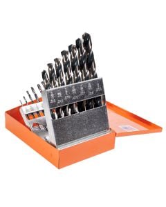 KnKut 15 Piece Jobber Length Drill Bit Set 1/16"-1/2" by 32nds