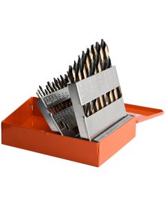 KnKut 21 Piece Jobber Length Step Point Drill Bit Set 1/16"-3/8" by 64ths
