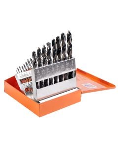 KnKut 21 Piece Jobber Length Drill Bit Set 1/16"-3/8" by 64ths