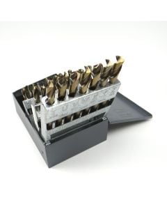 KnKut 26 Piece Short Stubby Length Drill Bit Set Letters A-Z