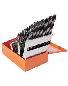 KnKut 29 Piece Jobber Length Drill Bit Set 1/16"-1/2" by 64ths