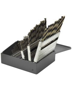 KnKut 60 Piece Short Stubby Length Drill Bit Set Numbers 1-60