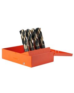 KnKut 8 Piece Silver and Deming 1/2" Reduced Shank Drill Bit Set 9/16"-1"