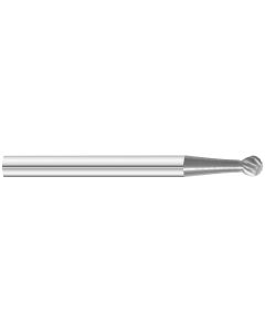 KnKut SD-42 Ball Shape Carbide Burr 1/8" x 1/8" x 1-1/2" OAL with 1/8" Shank