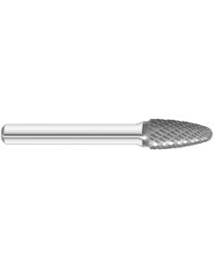 KnKut SF-3 Round Tree Cut Carbide Burr 3/8" x 3/4" x 2-1/2" OAL with 1/4" Shank
