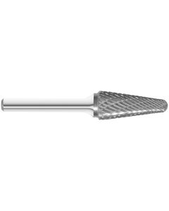KnKut SL-4 14° Included Carbide Burr 1/2" x 1-1/8" x 3" OAL with 1/4" Shank