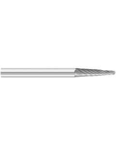 SL-42 14° Included Carbide Burr 1/8" x 1/2" x 1-1/2" OAL with 1/8" Shank