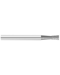 KnKut SN-42 10° Included Inverted Cone Carbide Burr 1/8" x 3/16" x 1-1/2" OAL with 1/8" Shank