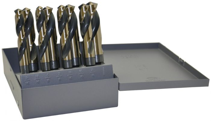 Details about   Reduced Shank Drill Bit Set Silver & Deming 9/16-1" 8-pc