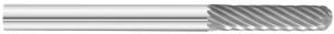 KnKut SC-42 Cylindrical Ball Nose Carbide Burr 1/8" x 9/16" x 1-1/2" OAL with 1/8" Shank