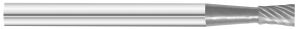 KnKut SN-42 10° Included Inverted Cone Carbide Burr 1/8" x 3/16" x 1-1/2" OAL with 1/8" Shank