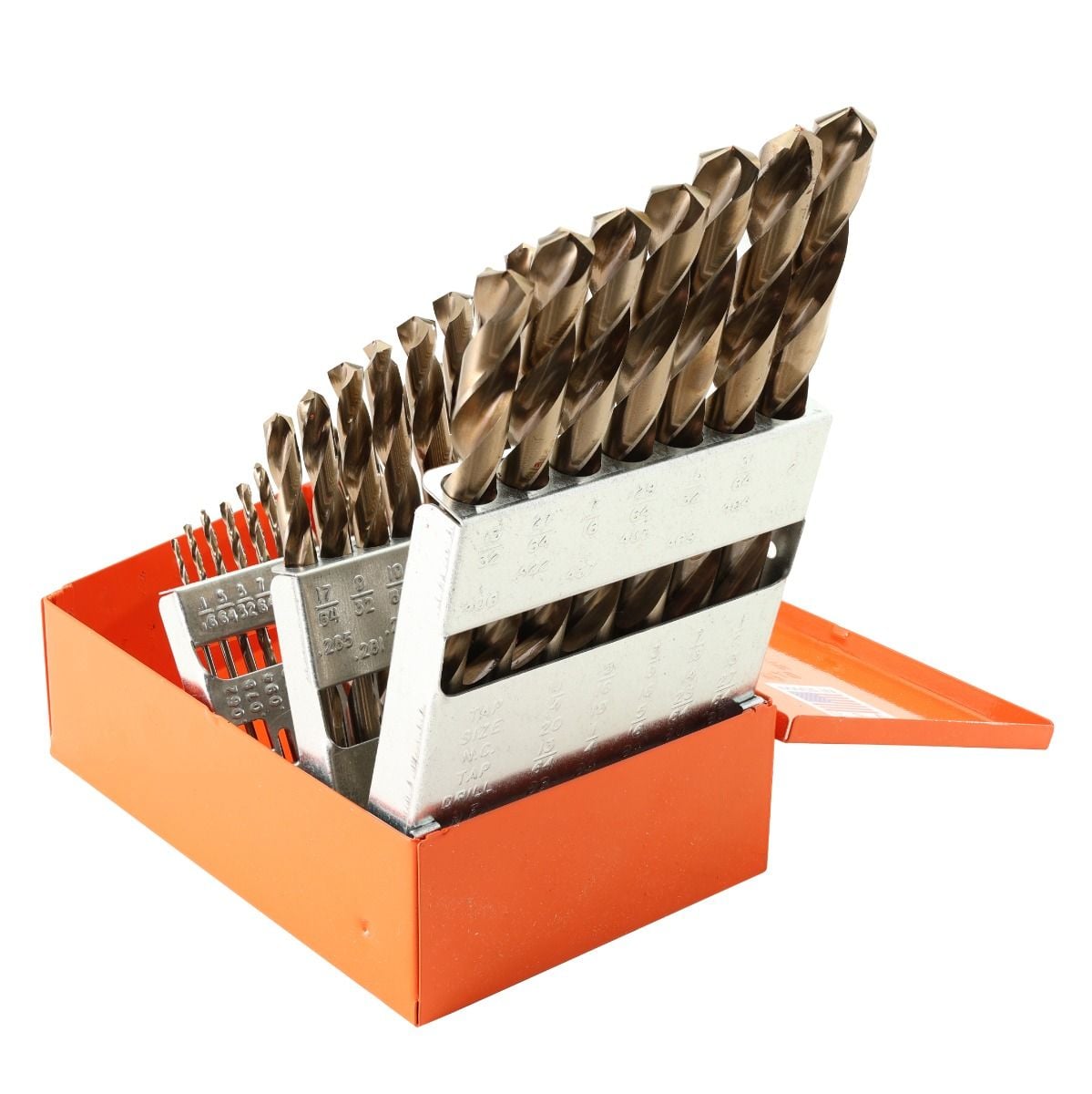 KnKut 29 Piece HD Hex Shank M35 Cobalt Jobber Length Drill Bit Set