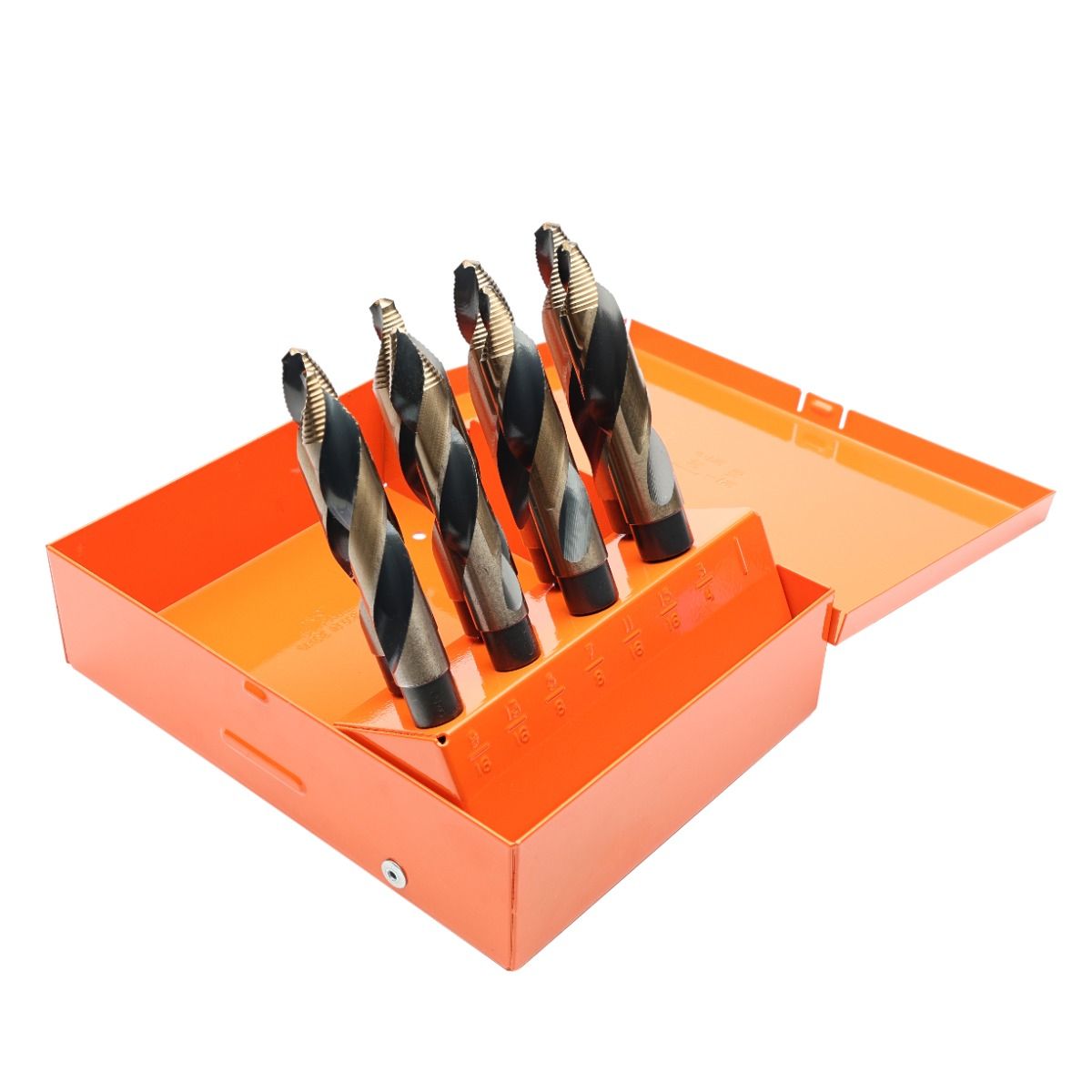 8-Piece Reduced Shank Step Point Drill Bit Set | KnKut