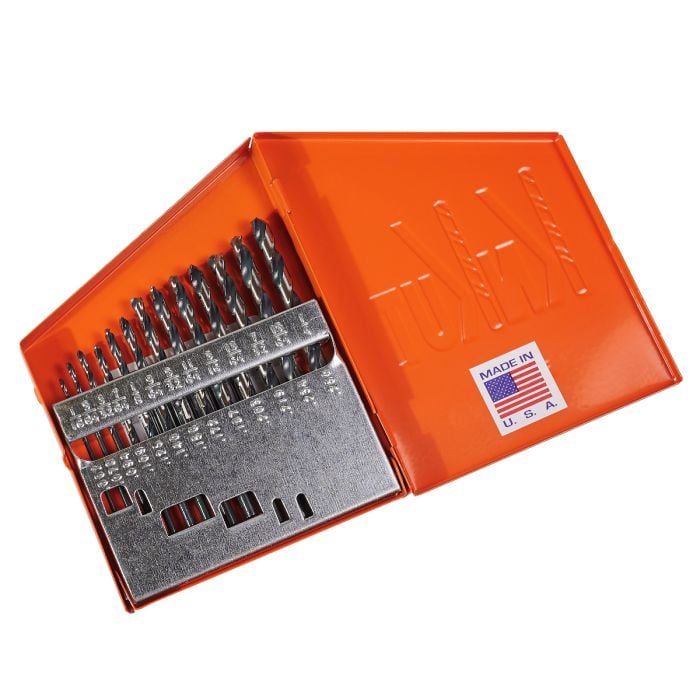 KnKut 13 Piece Jobber Length Drill Bit Set 1/16