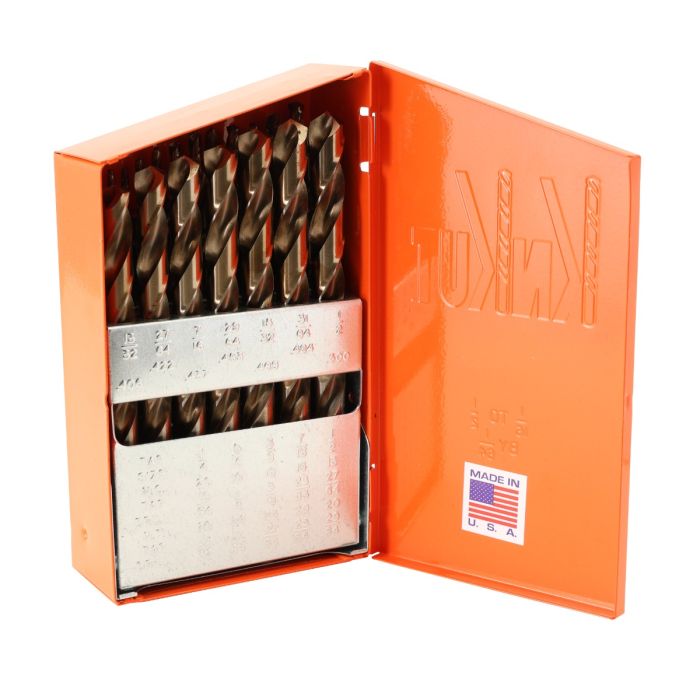 29-Piece M35 Cobalt Hex Shank Drill Bit Set | KnKut