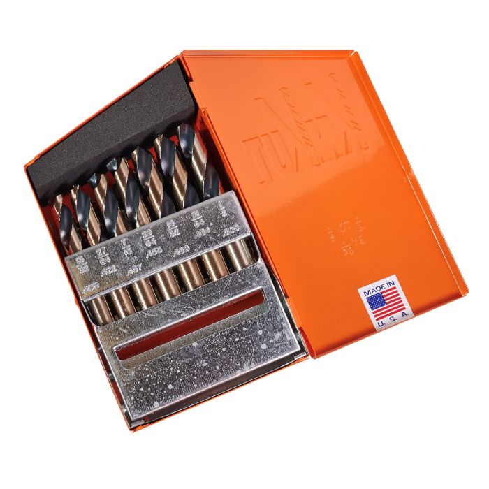 KnKut 29 Piece Short Stubby Length Drill Bit Set 1/16